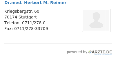 Dr med herbert m reimer
