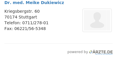 Dr med meike dukiewicz
