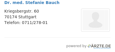 Dr med stefanie bauch