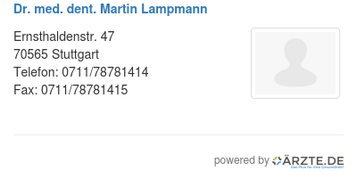 Dr med dent martin lampmann