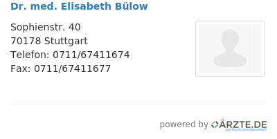 Dr med elisabeth buelow