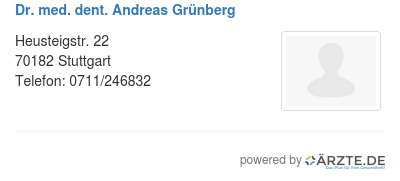 Dr med dent andreas gruenberg