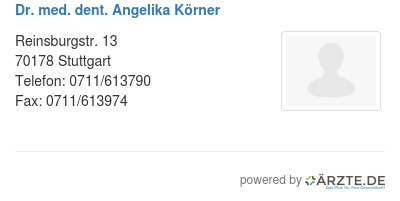 Dr med dent angelika koerner