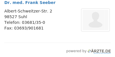 Dr med frank seeber