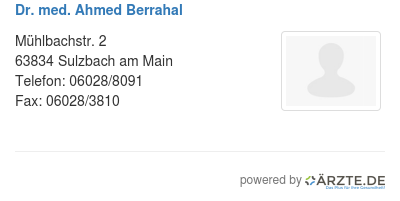 Dr med ahmed berrahal