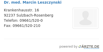 Dr med marcin leszczynski