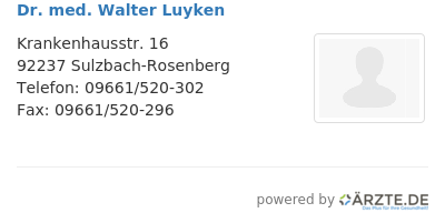 Dr med walter luyken