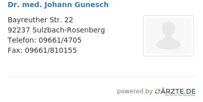 Dr med johann gunesch