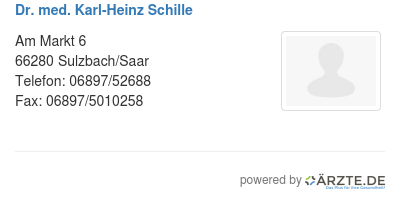 Dr med karl heinz schille