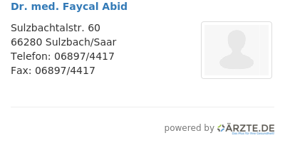 Dr med faycal abid