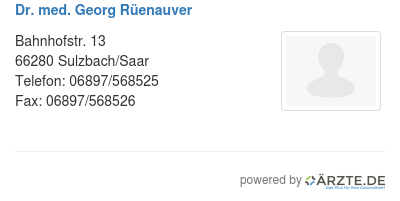 Dr med georg rueenauver