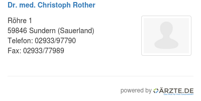 Dr med christoph rother