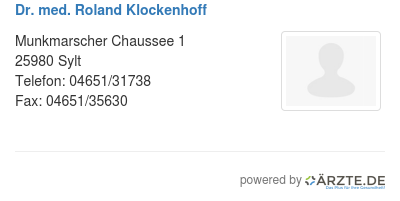 Dr med roland klockenhoff