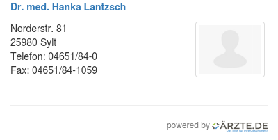 Dr med hanka lantzsch