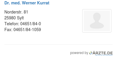 Dr med werner kurrat