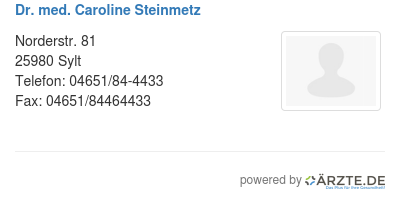 Dr med caroline steinmetz