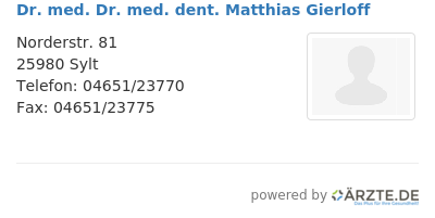 Dr med dr med dent matthias gierloff 644614