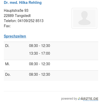 Dr med hilka rehling
