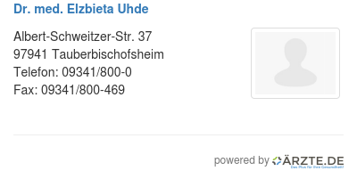Dr med elzbieta uhde