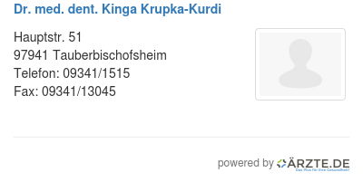 Dr med dent kinga krupka kurdi