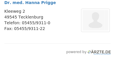Dr med hanna prigge