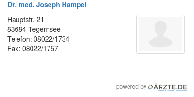 Dr med joseph hampel