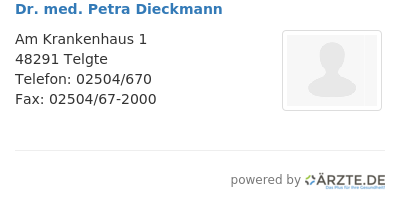 Dr med petra dieckmann