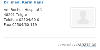 Dr med karin hans