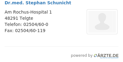 Dr med stephan schunicht