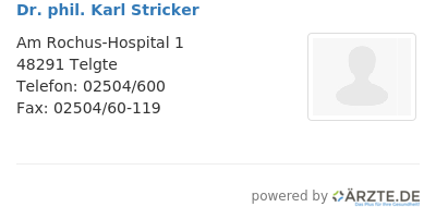 Dr phil karl stricker