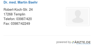 Dr med martin baehr 572843