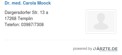Dr med carola moock