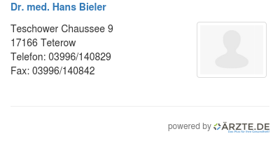 Dr med hans bieler