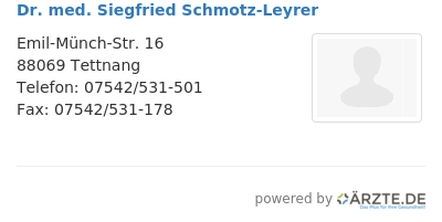 Dr med siegfried schmotz leyrer