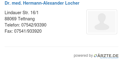 Dr med hermann alexander locher