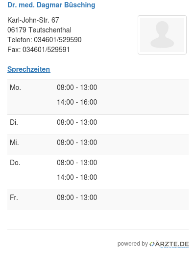 Dr med dagmar buesching