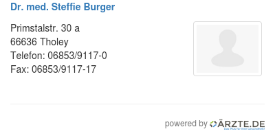 Dr med steffie burger