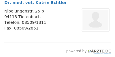 Dr med vet katrin echtler