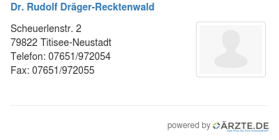 Dr rudolf draeger recktenwald