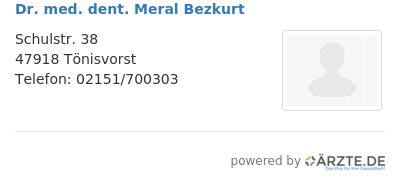 Dr med dent meral bezkurt