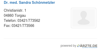 Dr med sandra schoenmetzler 561878