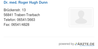 Dr med roger hugh dunn