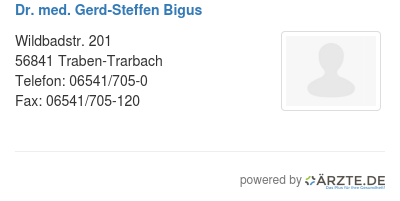 Dr med gerd steffen bigus