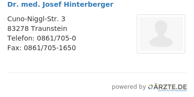 Dr med josef hinterberger