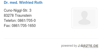 Dr med winfried roth