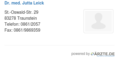 Dr med jutta leick