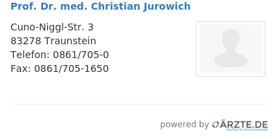 Prof dr med christian jurowich