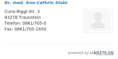 Dr med ann cathrin stahr