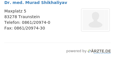 Dr med murad shikhaliyav