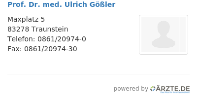 Prof dr med ulrich goessler